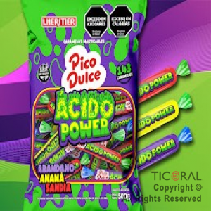 GOLO CARAMELO PICO DULCE MASTICABLE ACIDO POWER X 500 GR x 1